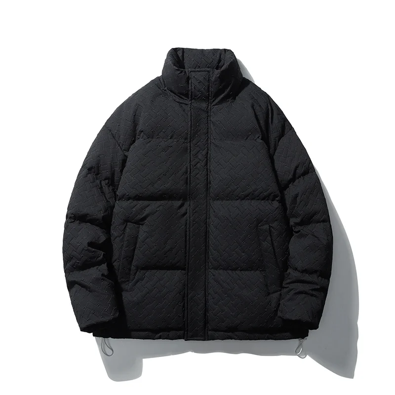 Winter Jacket Men Warm Fashion Oversized Blue Black Thick Down Jacket Men Streetwear Casual Loose Short Coat Mens Parker Clothes