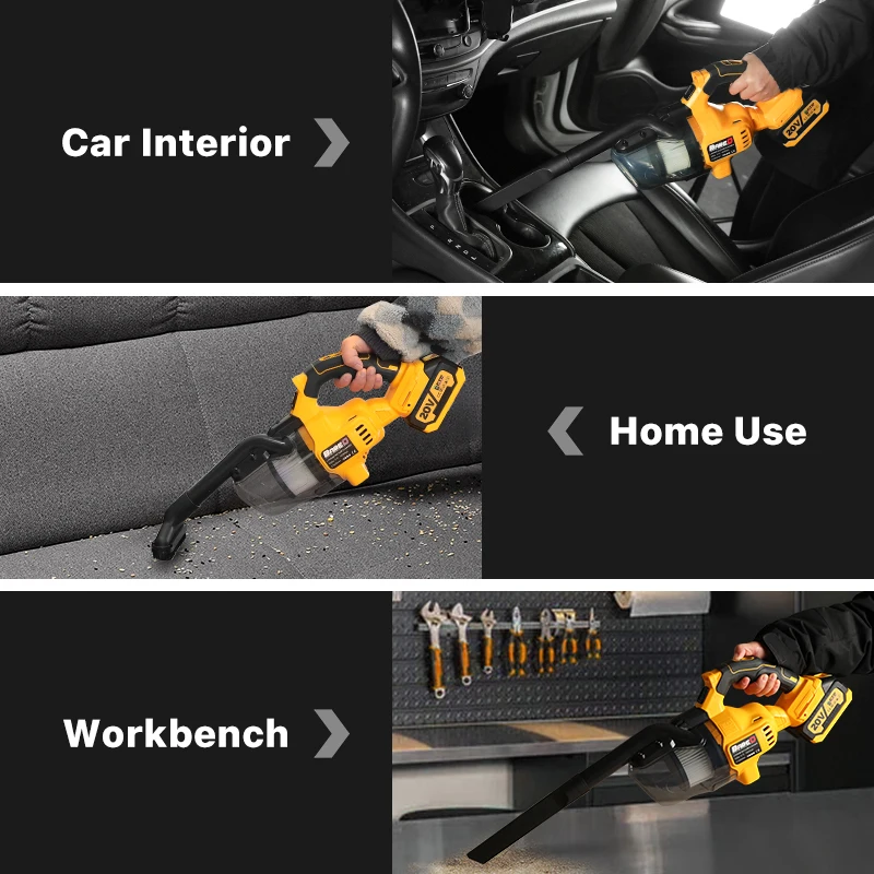 Беспроводной ручной электрический пылесос для дома и автомобиля 16000 па