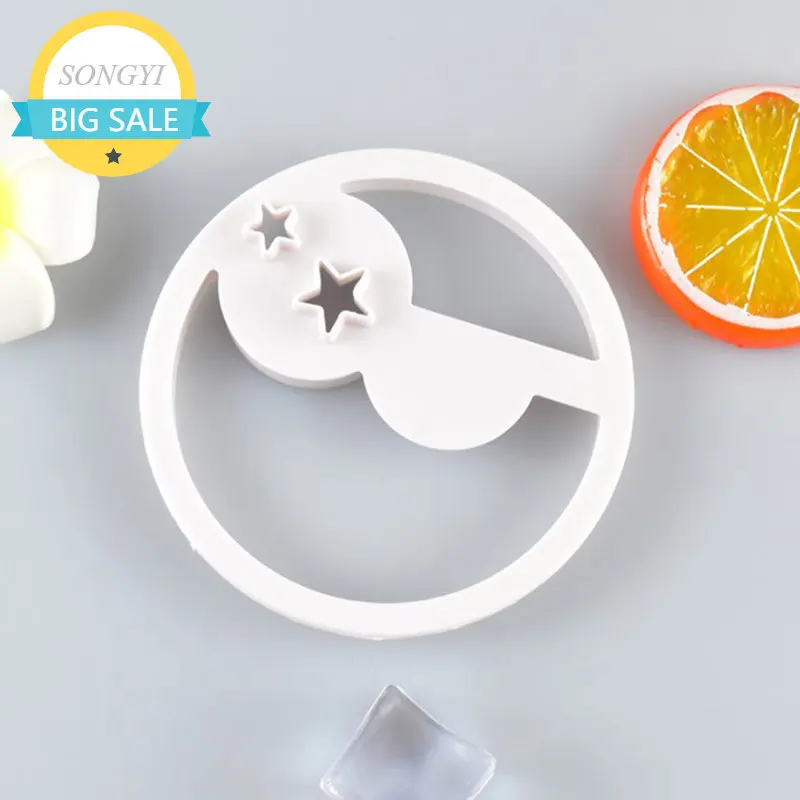 

New Smiling Moon Stars Biscuit Baking Embossing Mold Cake Decorating Tools Cookie Cutters Moulds Kitchen Fondant Cutting Pastry