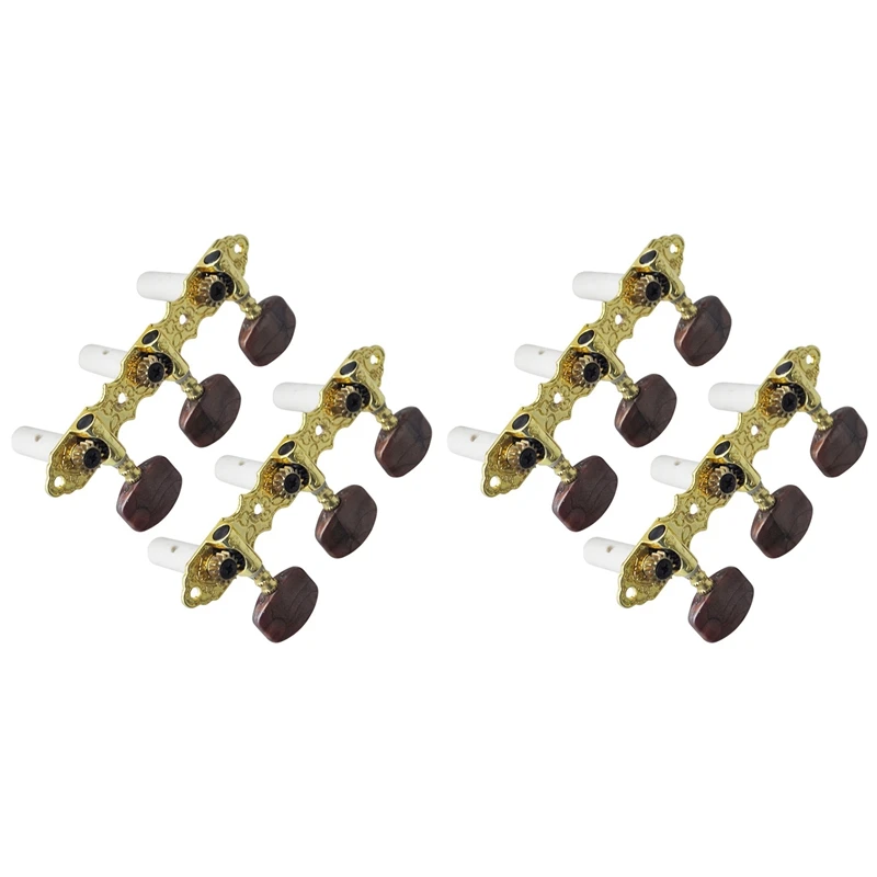 

2X Classical Guitar Tuning Pegs Machine Heads Tuner Brown