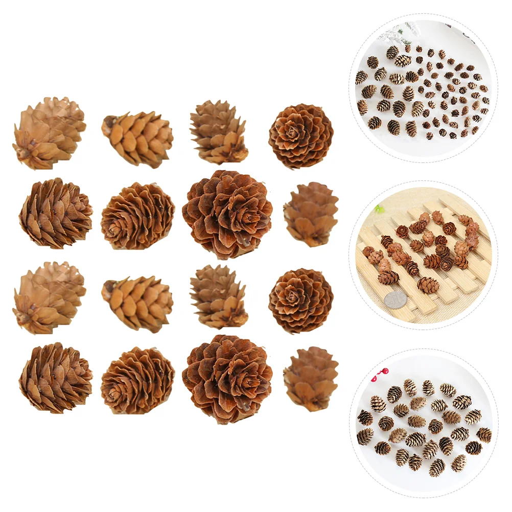 

Pine Cones Cone Party Pinecones Christmas Ornaments Decoration Fake Bulk Decor Ornament Diy Simulated Tree Miniature Supplies