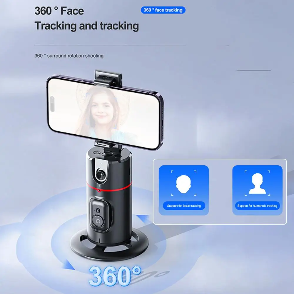 

1 Pcs Phone Tracking Pan Tilt Desktop Live Streaming Tilt Facial Stabilizer Stand Tracking Stabilizer Portable Pan Recognit M7J2