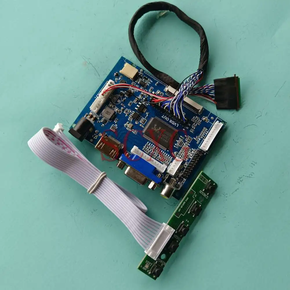 

For LTN156AT35-T01 Laptops Kit DIY 40 Pin LVDS VGA+2AV+HDMI-Compatible 1366*768 15.6" LCD Monitor Controller Board