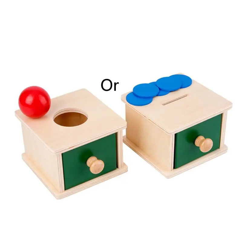 

Baby Montessori Toy Wooden Drawer Box Shape Cognitive Learning Toy Educational Fine Motor Skill Gameset for Toddler Dropshipping