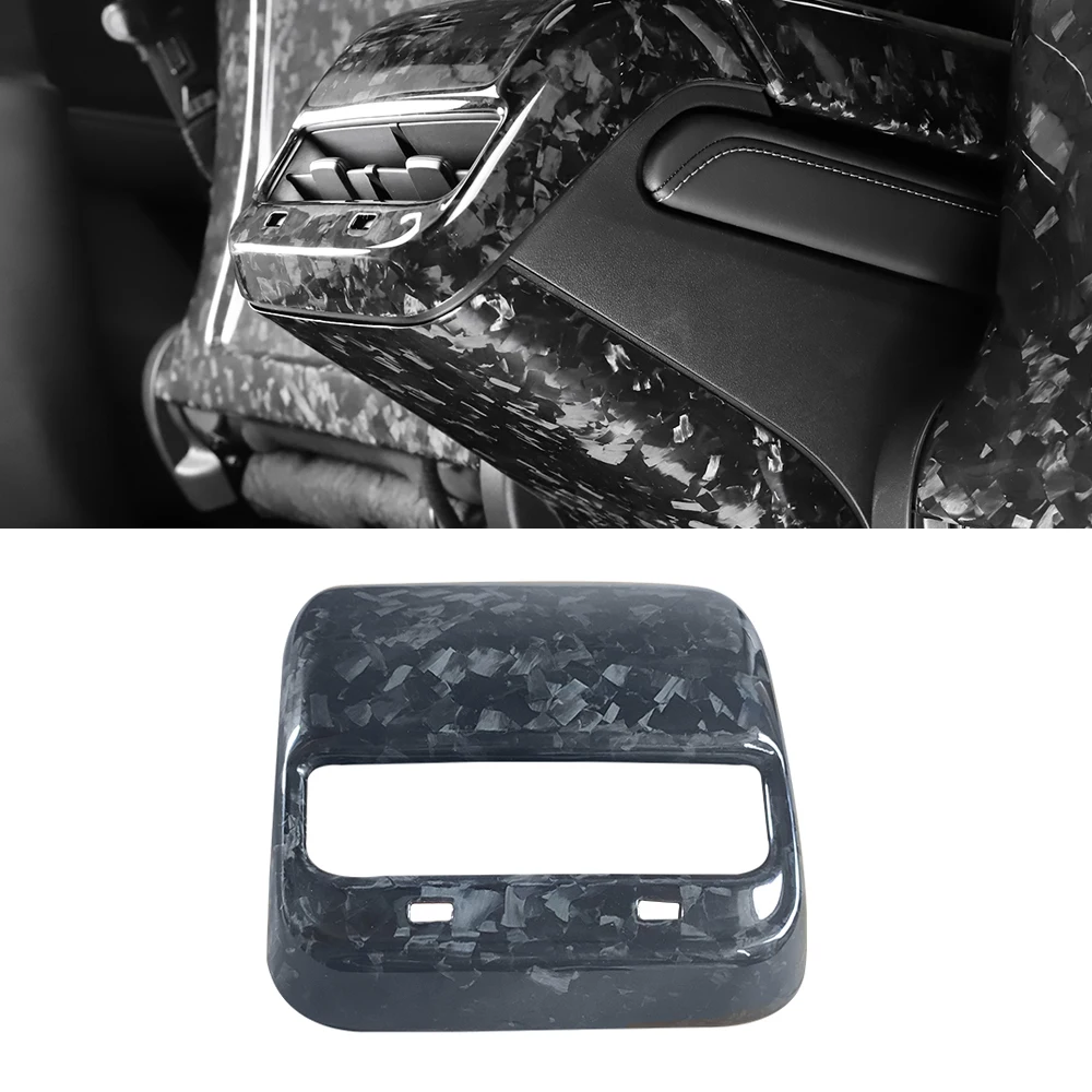 Накладка на заднее вентиляционное отверстие из кованого карбона для Tesla Model 3Y