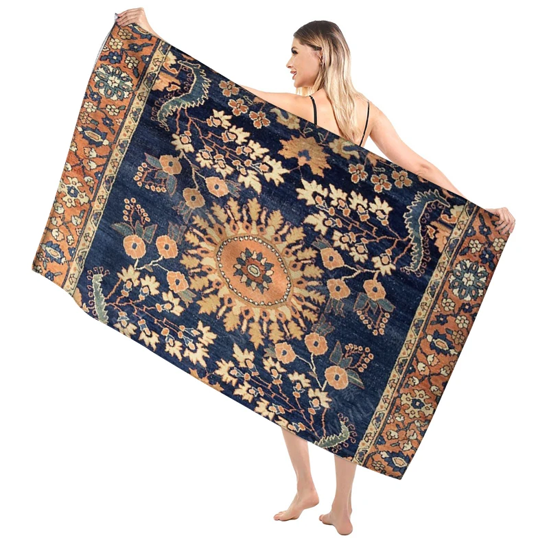 Большое пляжное полотенце