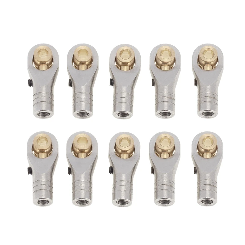 

10Pcs Stainless Steel M4 Link Tie Rod End Ball Joint for 1/10 RC Crawler Axial SCX10 90046 TRAXXAS TRX4 Upgrade Parts