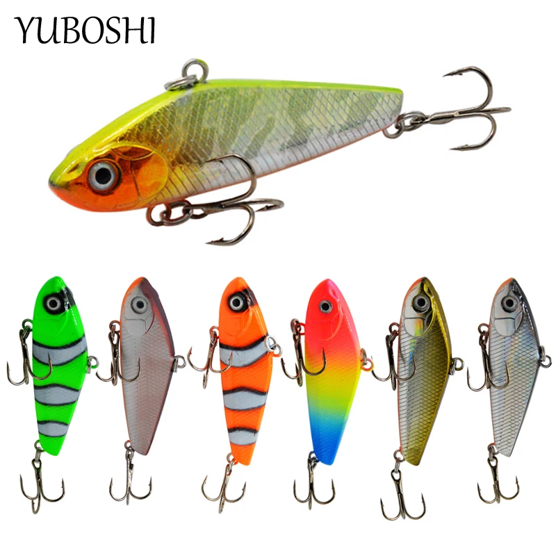 

2022 New 1Pcs High Quality VIB Fishing Lure 5.8cm/10g Artificial Artificial Jigging Hard Bait With Triple Hook