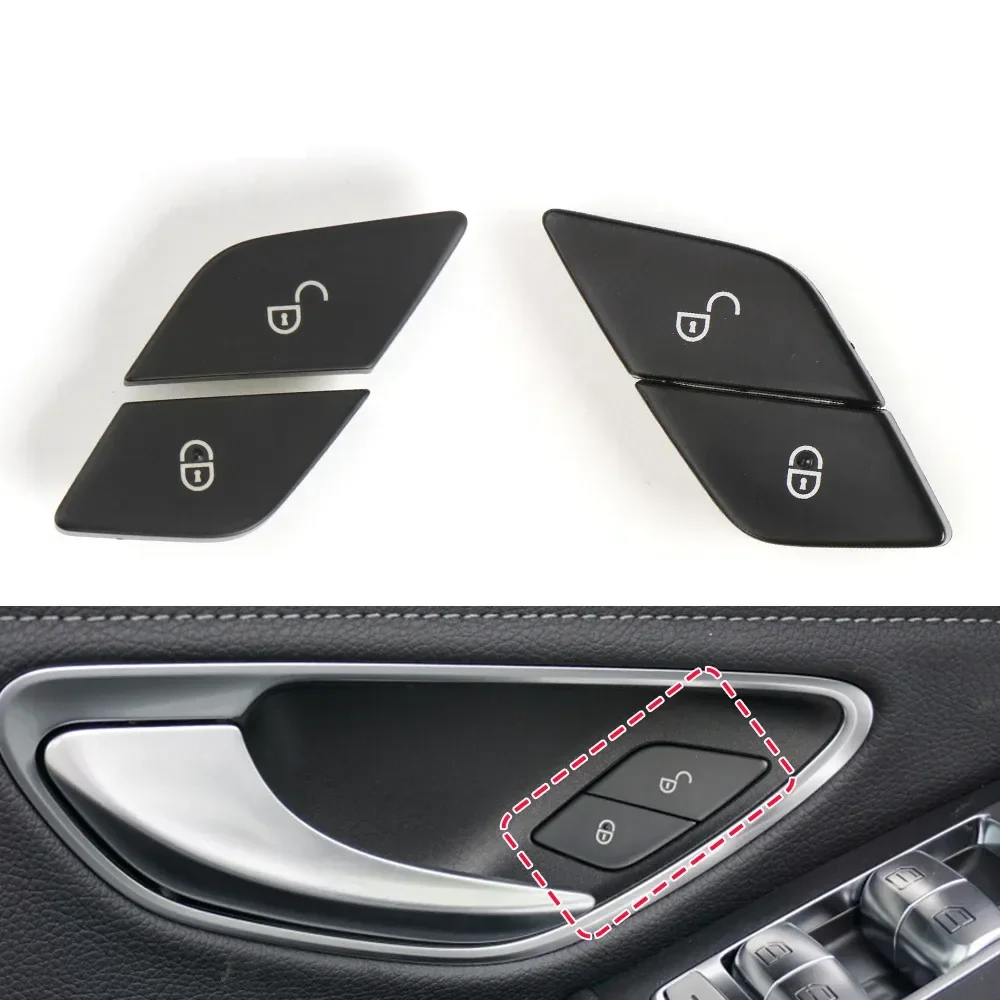Фото LHD RHD внутренняя кнопка открывания замка двери водителя для Mercedes Benz C E V GLC Class EQC W205 W213 X253 W447 N293 №3