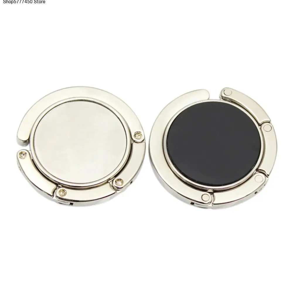 

1pcs Portable Fashion Folding Crystal Alloy Purse Handbag Bag Hanger Hook Holder Table Hook Unique Bag Parts Accessories