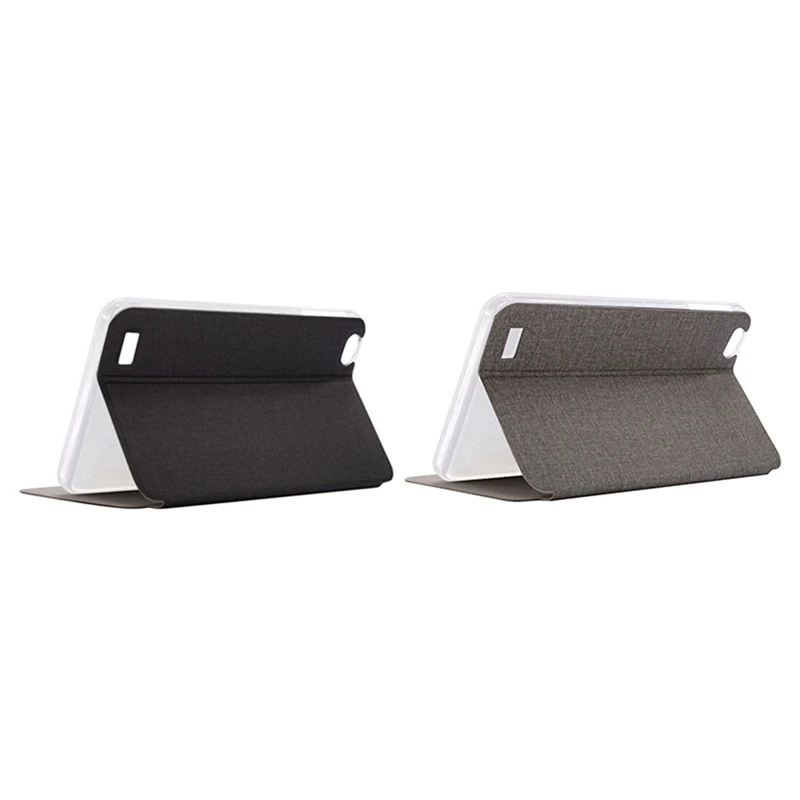 

2X PU Leather Tablet Case For Teclast P80 P80X P80H 8 Inch Tablet Anti-Drop Flip Case Tablet Stand (Gray&Black)