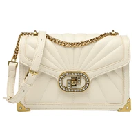 luxury designer handbags for women genuine leather female bag chain sling shoulder messenger bag ita side bolso mujer