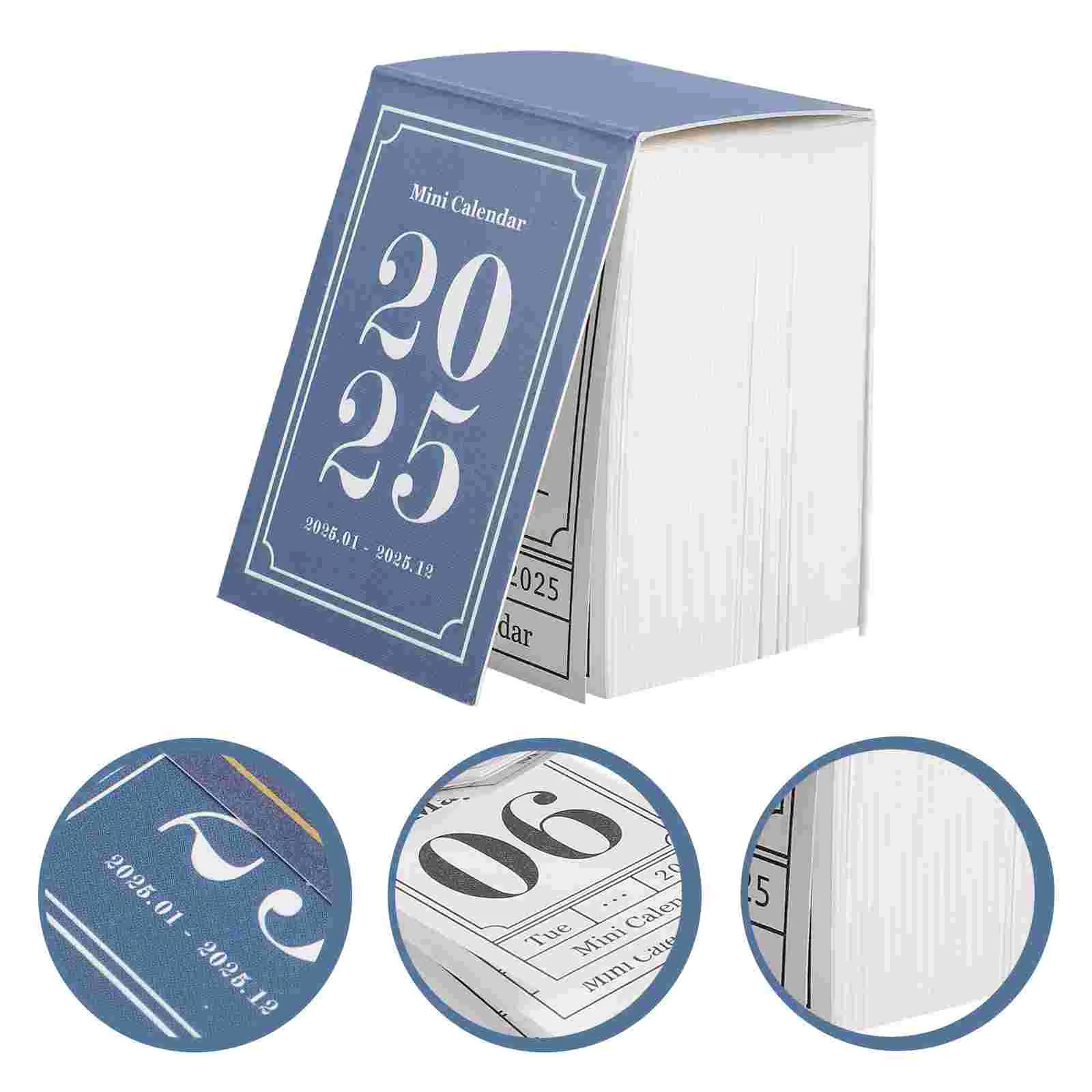 Настольный календарь 2025 года ретро мини-альбом для вырезок небольшой офисный