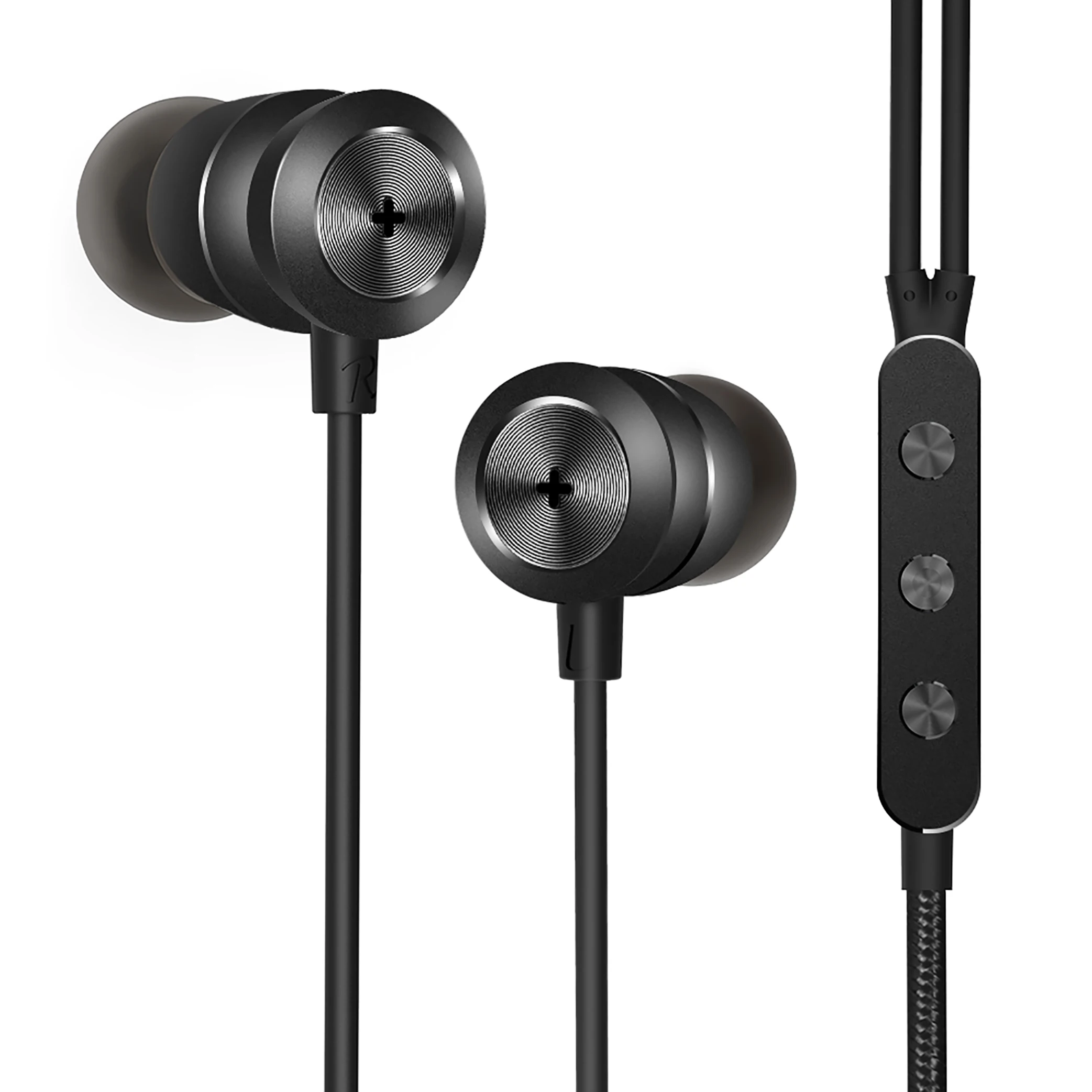 Фото GGMM H300 Hi-Fi наушники проводная игровая гарнитура HIFI с тяжелыми басами регулируемые наушники-вкладыши для Samsung Galaxy Huawei Xiaomi №1