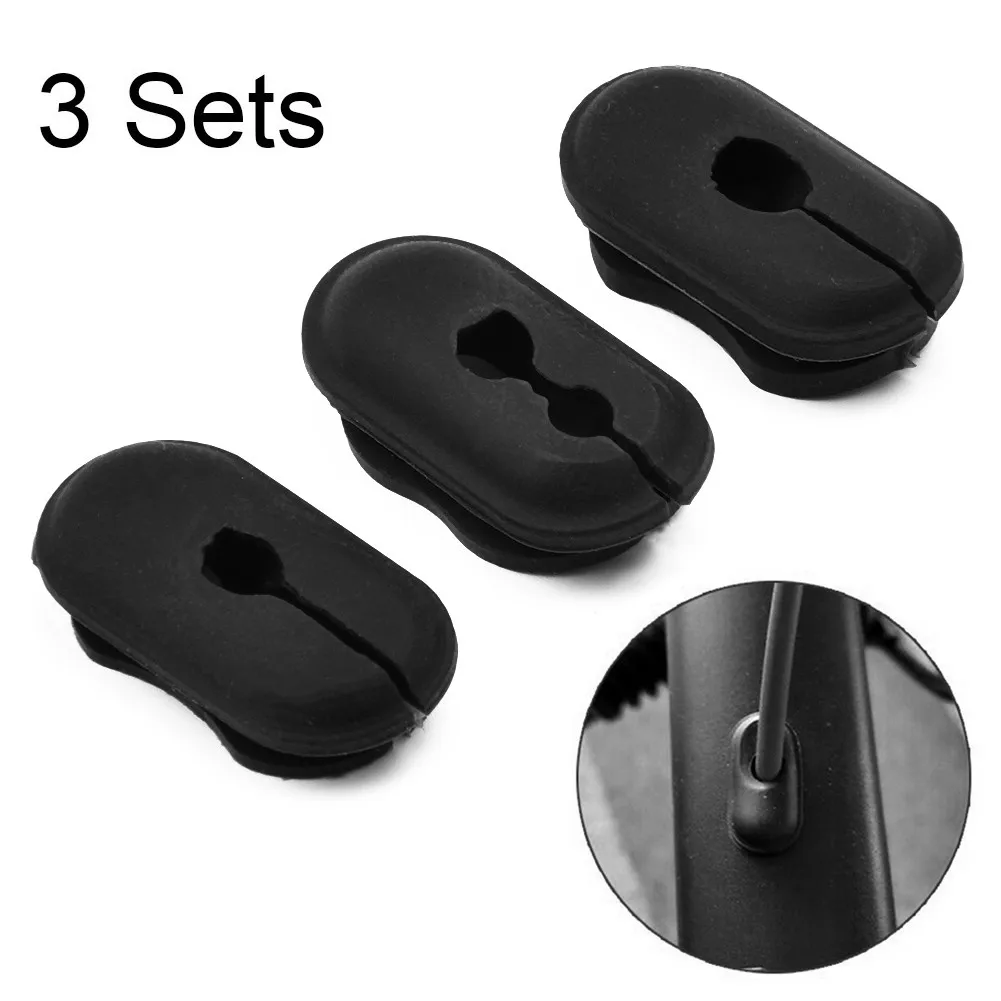 

3pcs Electric Scooter Dust Plug For Ninebot Max G30 Sealed Pole Brake Port Black Card Line Rubber Sleeve Replacement