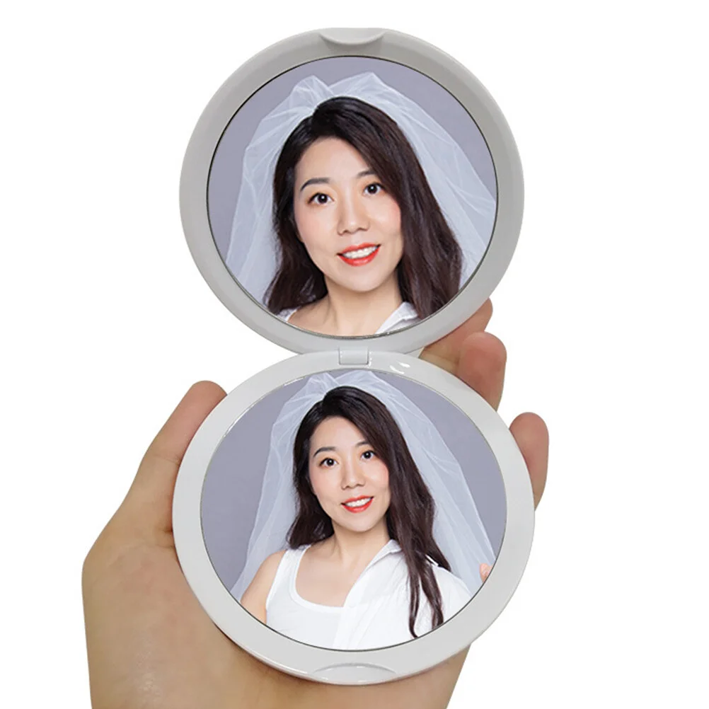 

10 X Travel Supply Daily Use Makeup Mirror Home Magnifying Mirrors Handheld Light Vanity Women