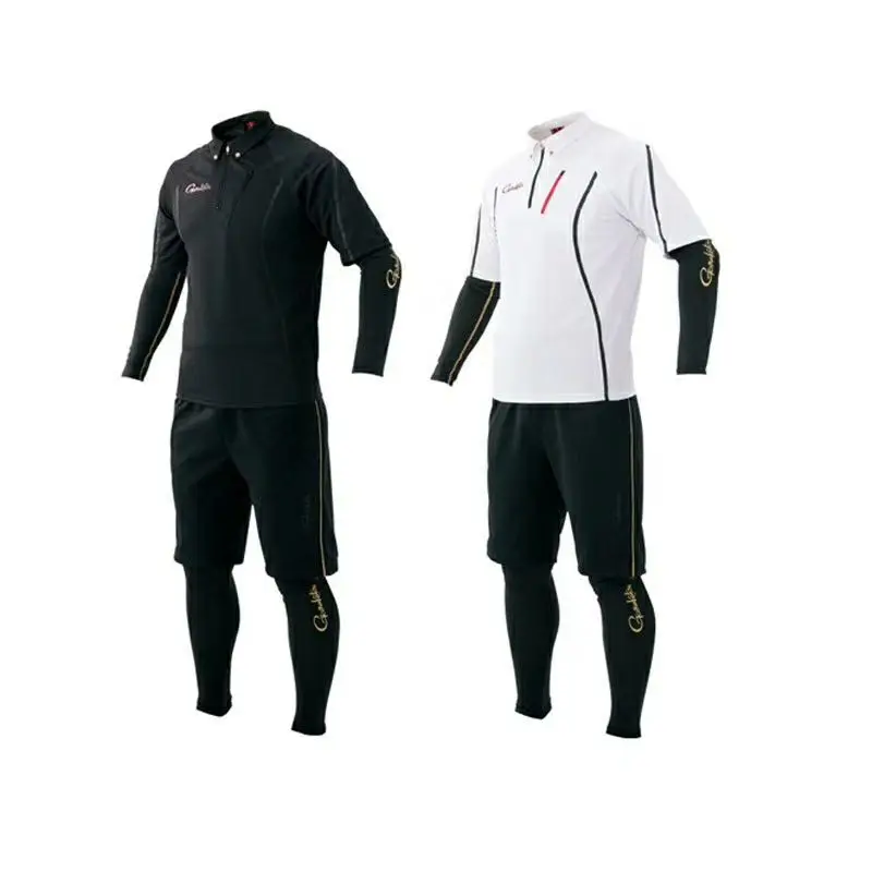 

Gamakatsu Fishing Shirt Suit Uv-Protective Clothing Set T Shirt Shorts Tops Pants 4Pcs/set Summer Men Sport Fishing Clothes New