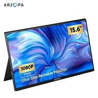 arzopa 15 6inch hdr 1080p portable monitor ultrathin usb c hdmi compatible ips computer external screen for mac phone xbox ps5