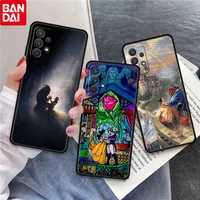 beauty and the beast case for samsung galaxy a12 a51 a52 a72 a32 a21s a22 a11 a71 a31 a02s a41 a42 tpu soft phone cover coque