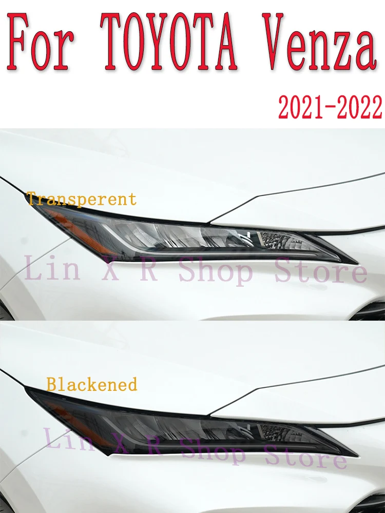 

For TOYOTA Venza 2021 2022 TPU Car Exterior Headlights Anti-Scratch Protective Film Headlamps Repair Sticker Accessories Refit