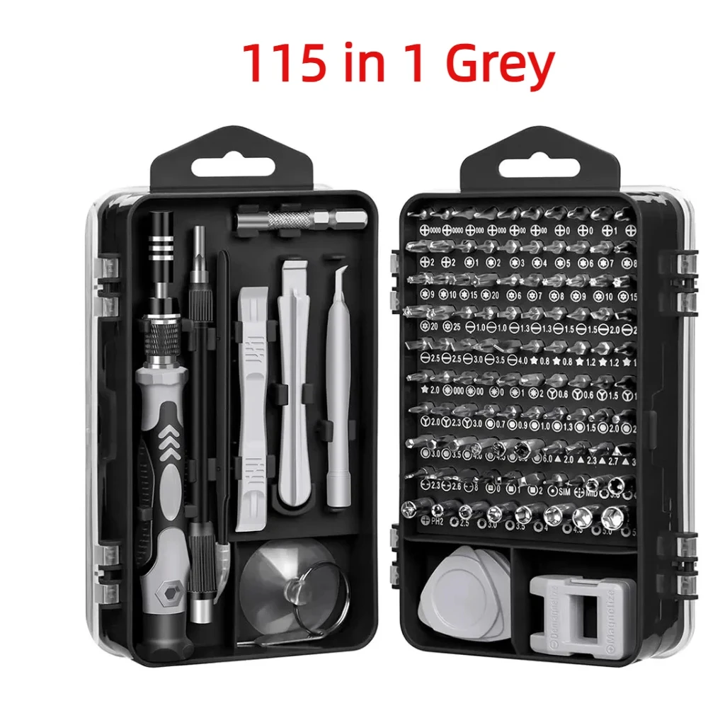 

Набор Прецизионных Отверток 115 В 1, Многофункциональный Магнитный Набор Инструментов Для Компьютера, Ноутбука, Телефона, Mac...