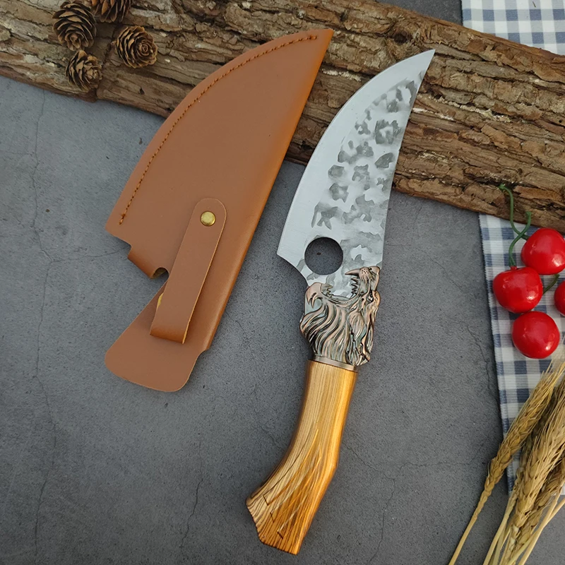

Stainless Steel Hunting Knife Handmade Forged Boning Knife Kitchen Chef Knives Camping Fish Knifes Meat Cleaver Cutting