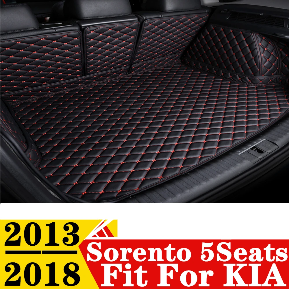 

Car Trunk Mat For KIA Sorento 5Seats 2013-18 All Weather XPE Leather Custom Rear Cargo Cover Carpet Liner Tail Boot Luggage Pad