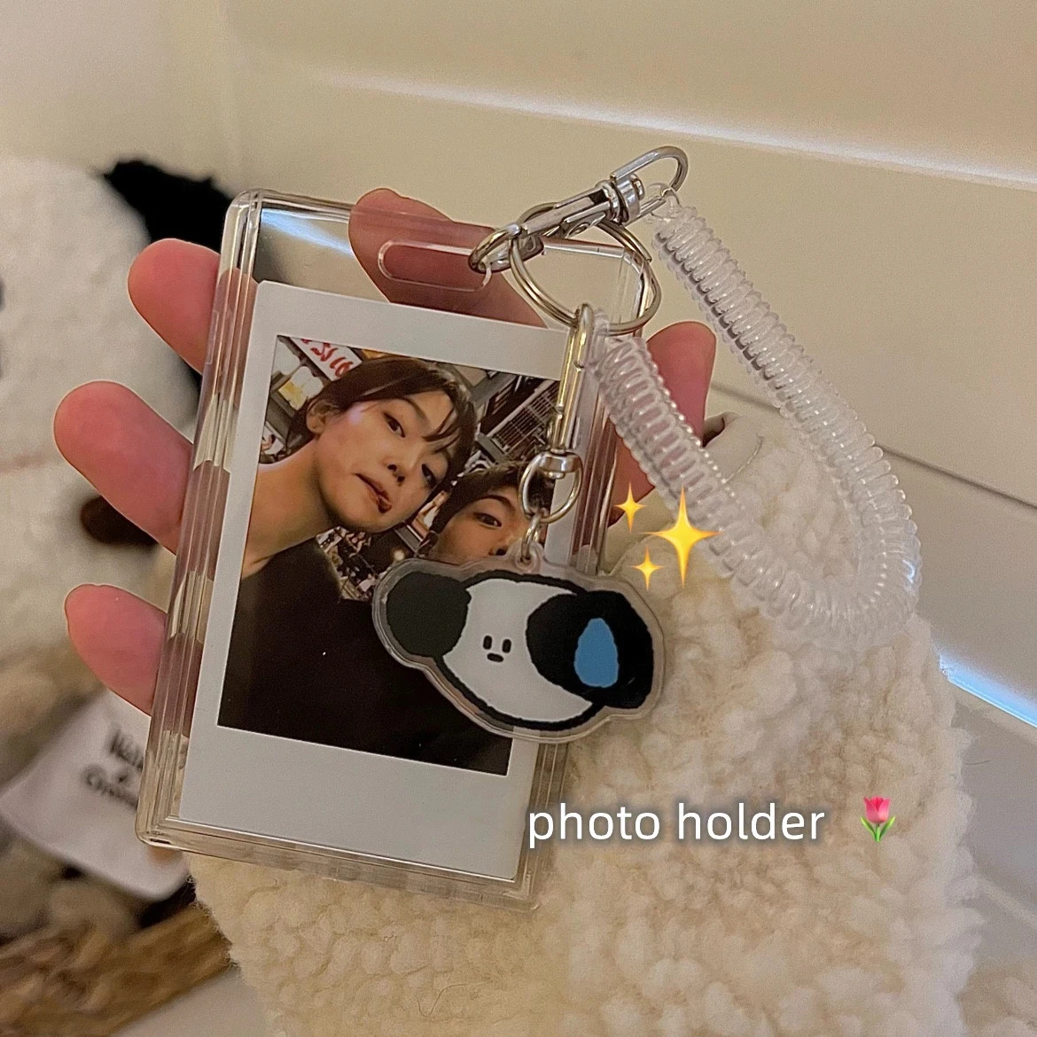 

Kawaii акриловая прозрачная 3-дюймовая Kpop Фотокарта фото-протектор держатель карта Idol фото рукава Канцтовары