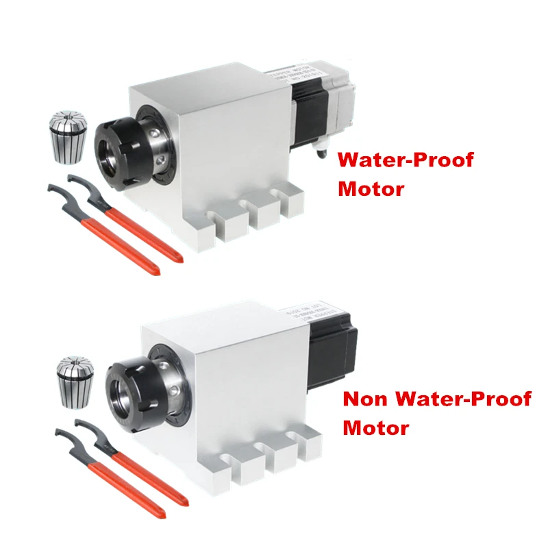 

LY CNC Rotary Axis CNC Harmonic Drive Reducer 4th A Rotary Axis with ER32 Chuck Speed Reducing Ratio 50:1 for Milling Machine
