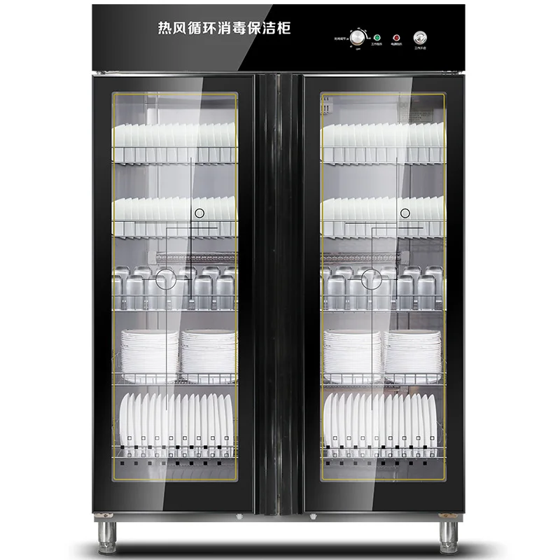Дезинфекция посуды стерилизованный шкаф с двойной дверью ресторан столовая