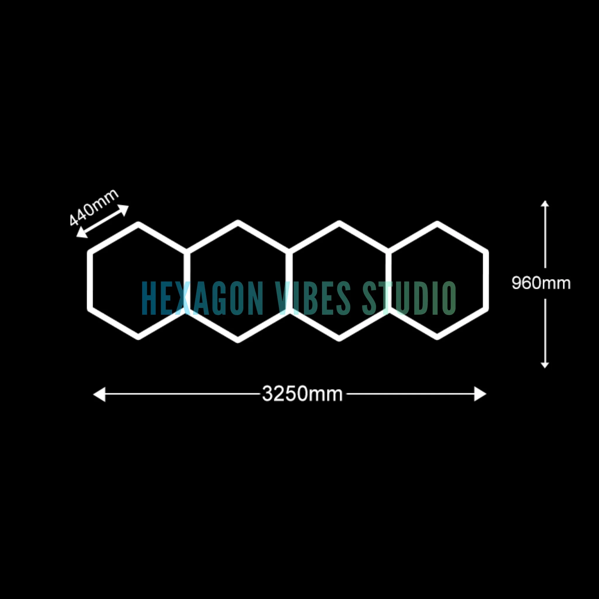 

Шестигранный светодиодный светильник NEON VIBES Studio