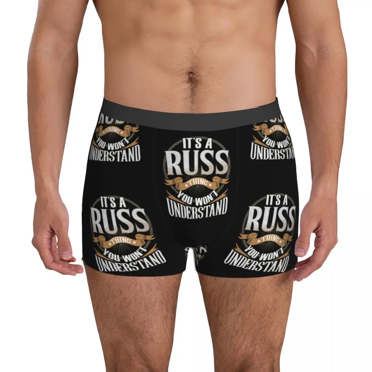 Custom Gift For Russ Underwear It's A Russ You Wouldn't Understand Printed Trunk Hot Men Panties Boxer Brief Birthday Present