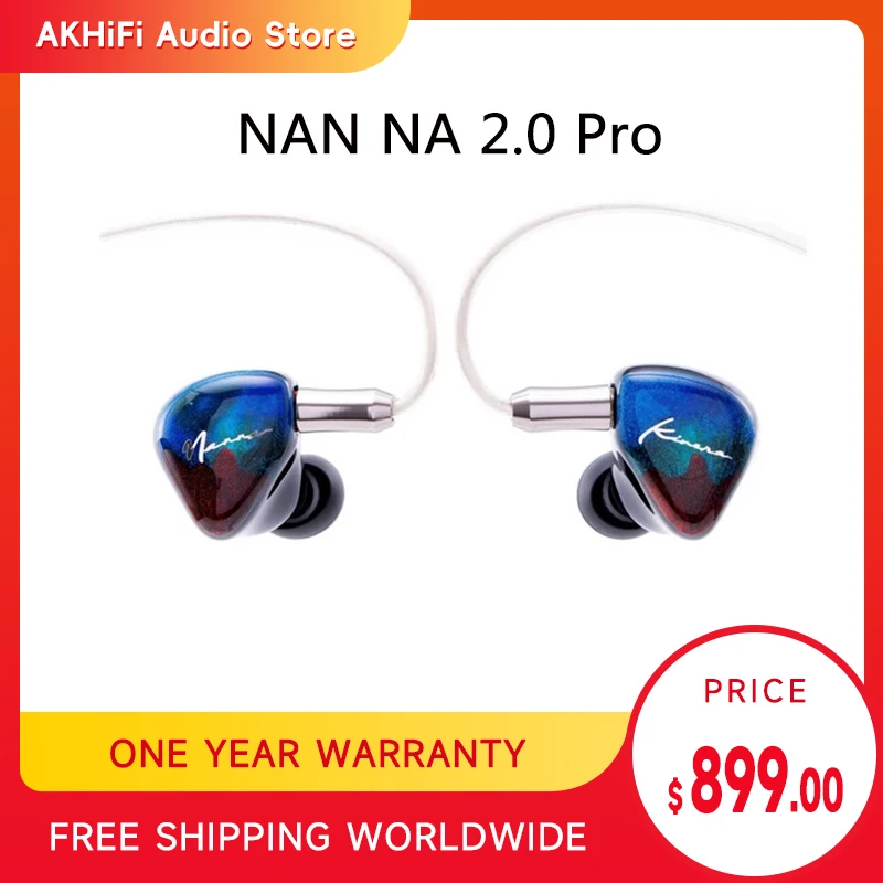 KINERA NAN NA 2.0 Pro 2EST+1DD+1BA Earphone HIFI DJ Monitor Earbuds NANNA 2 with 2.5mm 3.5mm Adapter 0.78 2Pin Cable Headphone