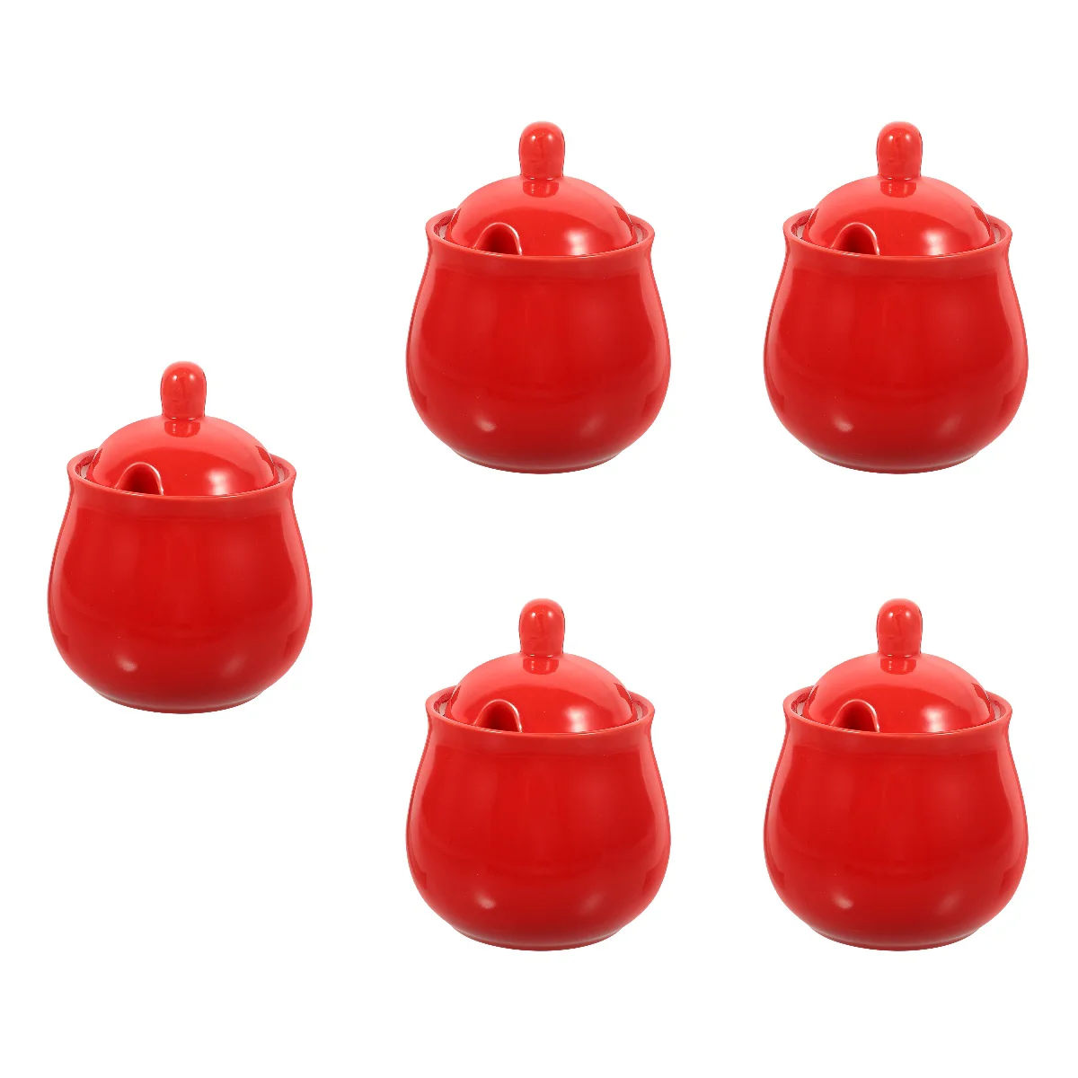 

5 Sets Set Dispenser Coffee Tea Sugar Sugar Containers For Countertop for Hotel Kitchen Home Restaurant