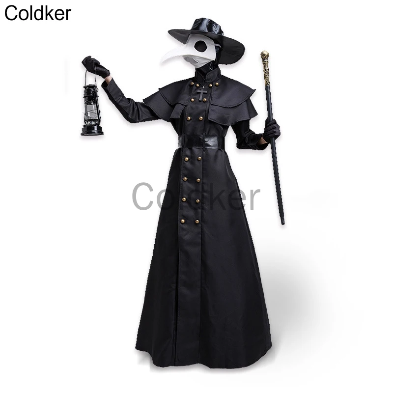 

20220 Halloween Cosplay Medieval Steampunk Wind Ant Man Plague Beak Doctor Crow Long Mouth Mask Costume Set