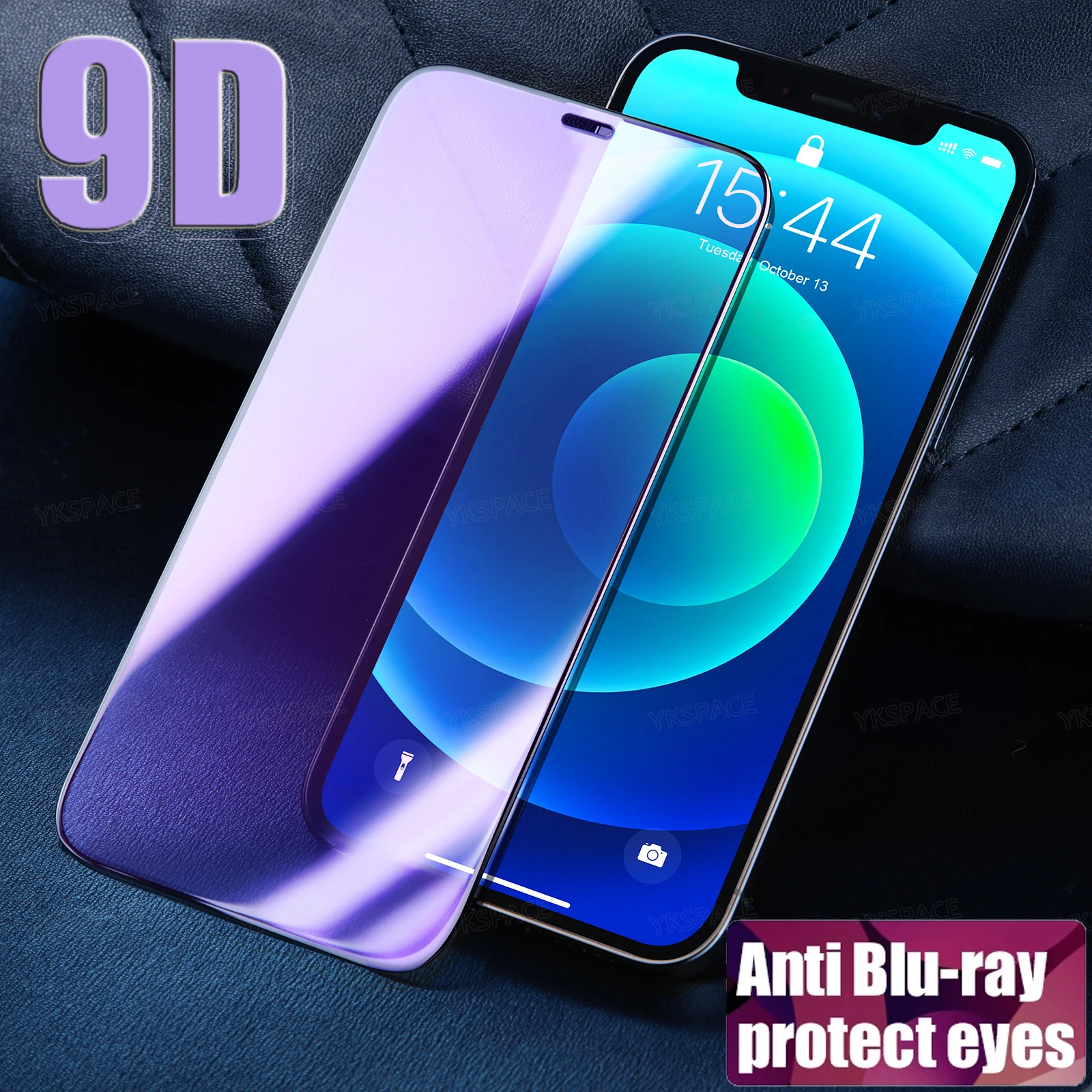 

3D Full Cover Anti Blue Ray 6D 9H Tempered Glass for iPhone X XR XS 11 12 13 mini 14 Pro MAX 6 6s 7 8 Plus Screen Protector Film