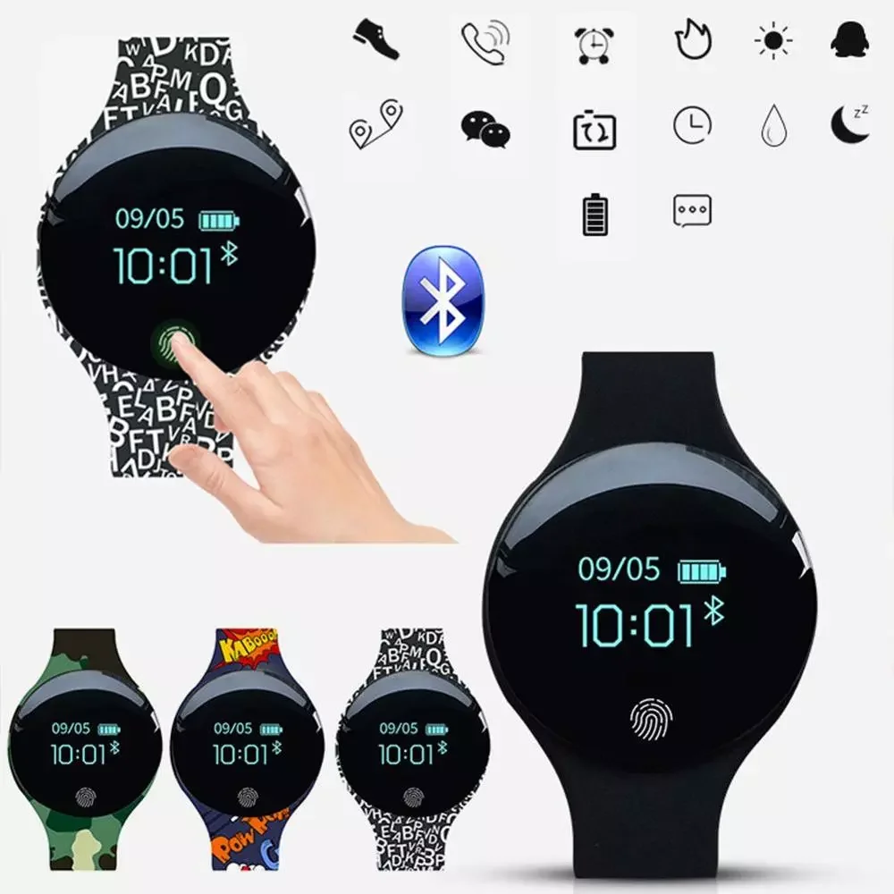 

Смарт-часы H8 Мужские Женские Bluetooth водонепроницаемые, фитнес-браслет