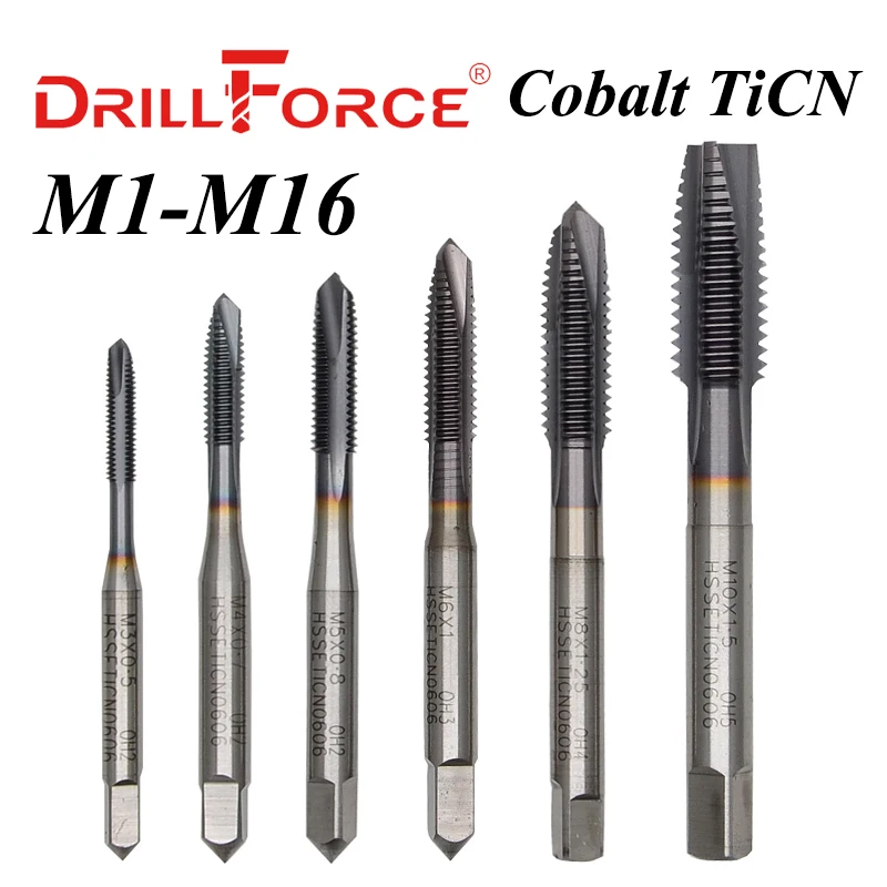 

Метчики для резьбы Drillforce M1-M16