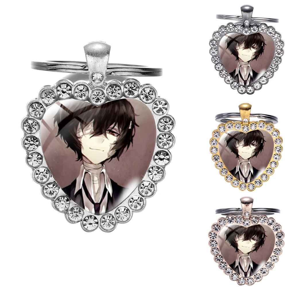 Модный Аниме Bungou бродячие собаки брелок дазай Осаму накахара чуя стеклянный