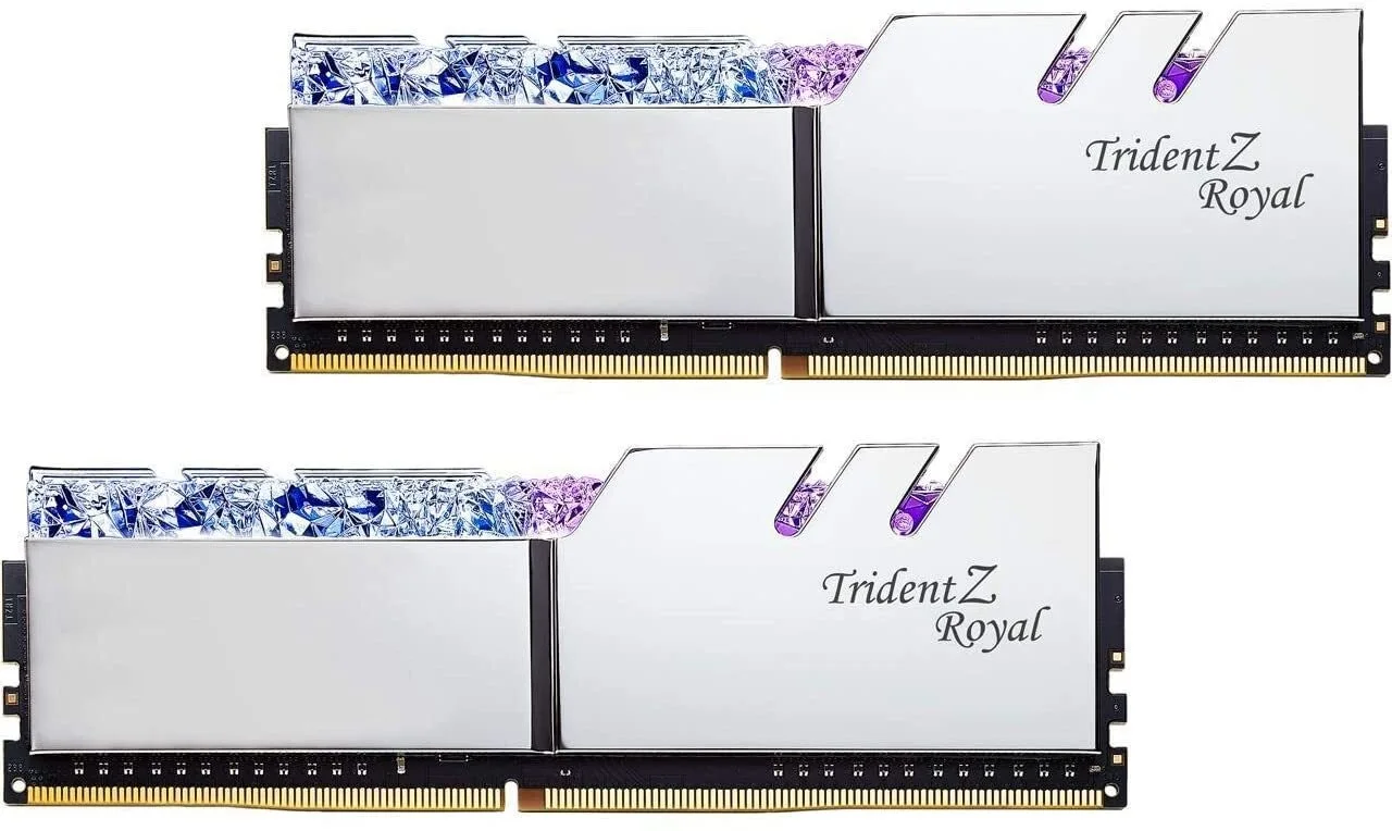 

G.Skill Trident Z королевская серия 64 ГБ (2x32 Гб) 2,4-контактный SDRAM (Φ) DDR4 288 PC4-25600 3200 в двухканальный Рабочий стол