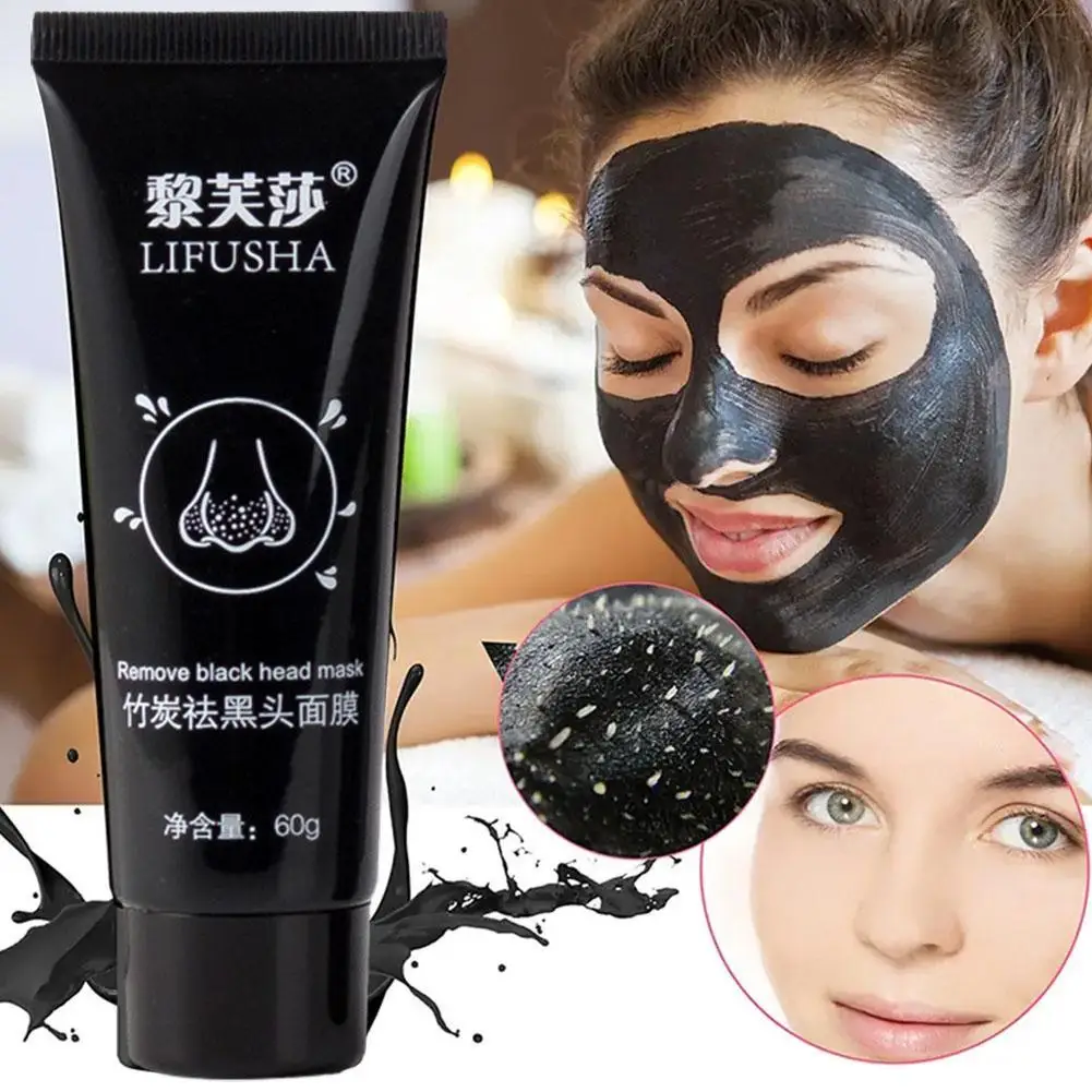 

Bamboo Charcoal Blackhead Tearing Mask Cream 60g Deep Clean, Shrink Pores, Remove Blackheads, Moisturize And Whiten Skin