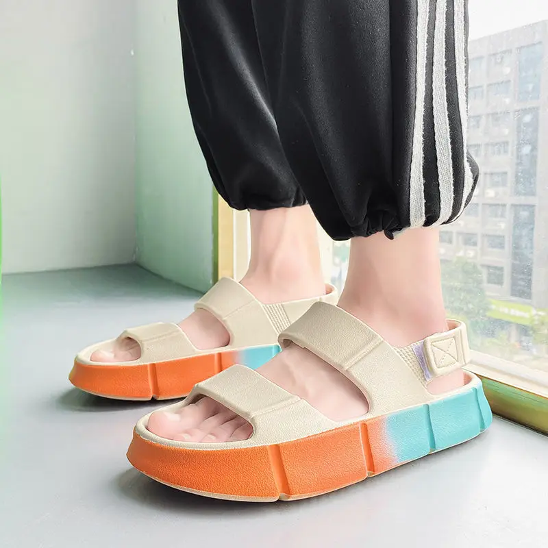 

Woman Flat Platform Sandals Summer Soft Casual Open Toe Wedges Women Beach Sandal Comfortable Sports Sandalias