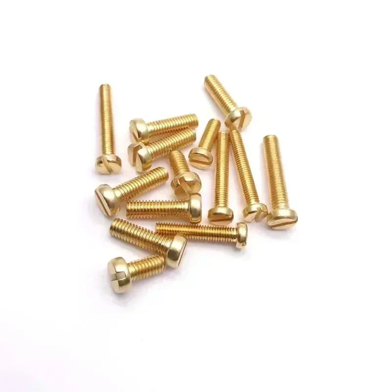 Механическая латунная шлицевая головка цилиндра Brassiness DIN84 6-60 мм длиной M4 M3 M2.5 M5 M2
