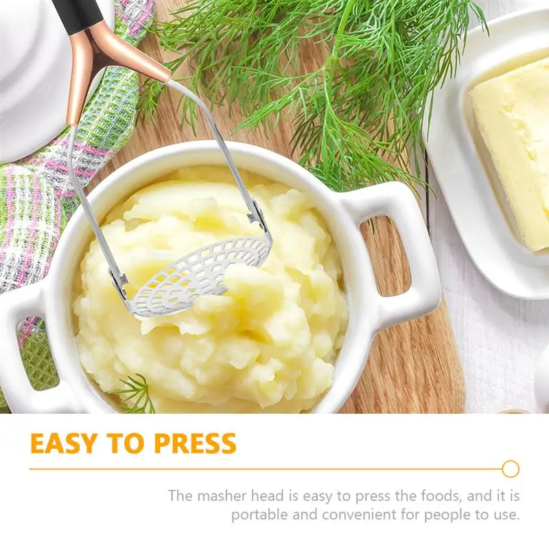 

1Pc Potato Masher Household Potato Presser Handheld Potato Crusher Potato Ricer