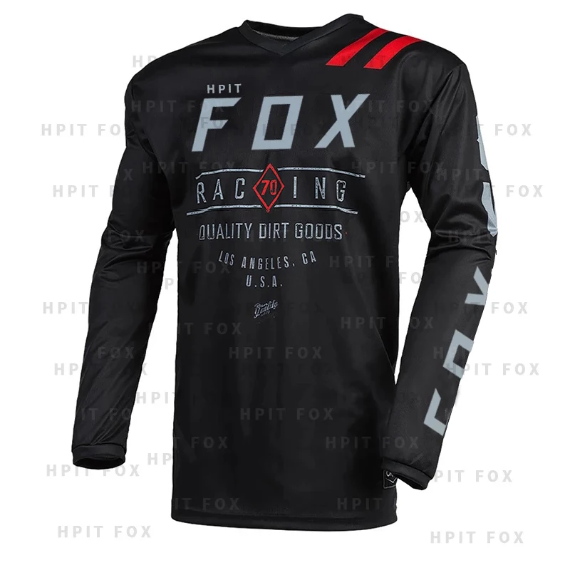

2022 HPIT FOX Men's Downhill Jerseys Mountain Bike MTB Shirts Offroad DH Motorcycle Motocross Sportwear Clothing Racing