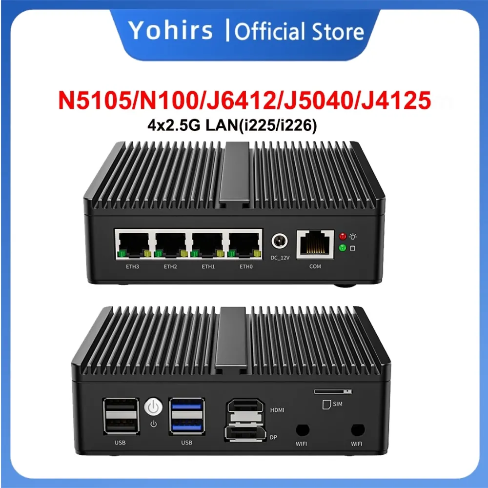 Мини-ПК In-tel N100 2,5g 4x I226-v Lan Ddr5 COM | AliExpress