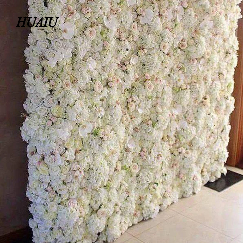 

Artificial flower wall 62*42cm rose hydrangea flower background wedding flowers home party Wedding decoration accessories
