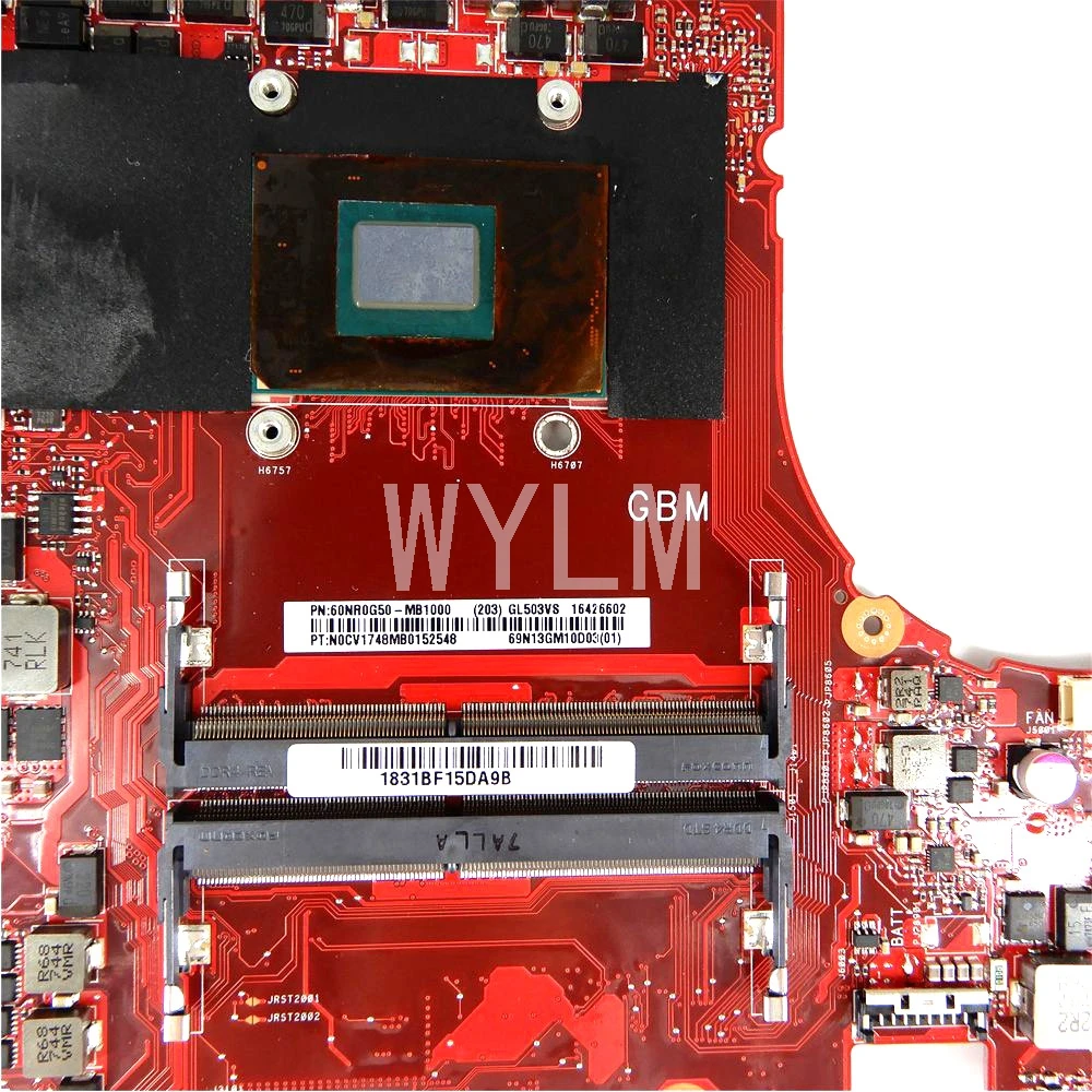 Процессор GL503VS I7-7700 GTX1070 Материнская плата ASUS FX503 FX503V GL503 GL503V материнская для