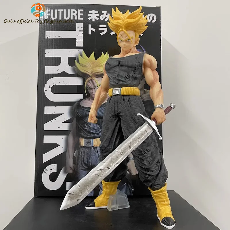 

Extra Large 42cm Dragon Ball Anime Figurine Super Saiyan Trunks Action Figure Office Desk Room Decor Halloween Christmas Gift