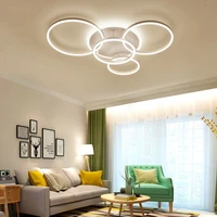 2 rings 5 rings modern chandelier lights led for indoor living room bedroom dining room kitchen decoration pendant lights future